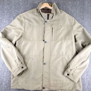 Maritta Finland Utility Jacket Mens 44 XL EU56 Beige Lined Windbreaker Gorpcore